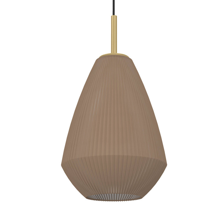 Eglo Caprarola langbordspendel sand/børstet messing L90 x H110 cm
